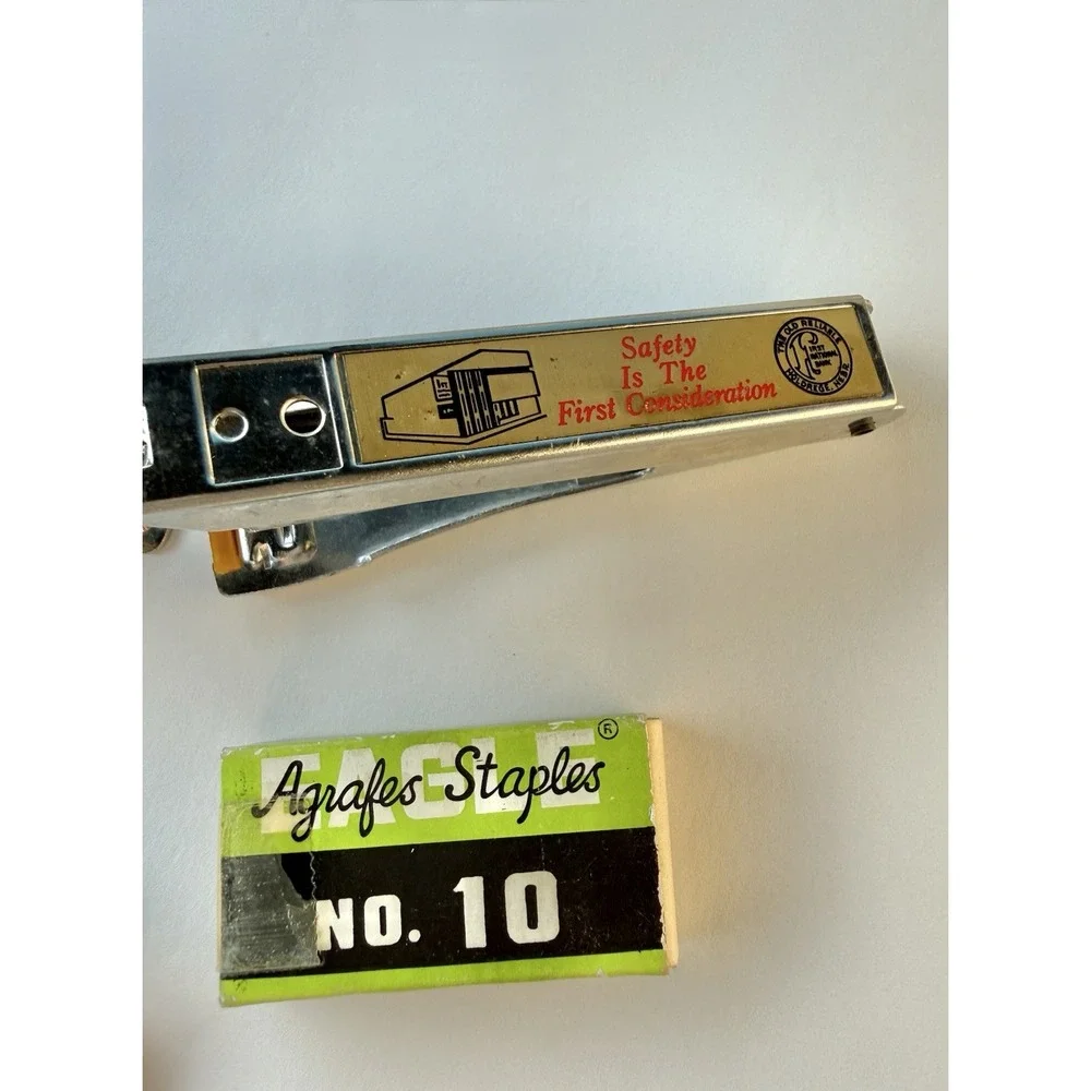 Vintage Mid Century Mini Stapler Lot Eagle Idealine Scripto Lead Staples MCM
